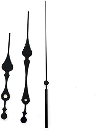 Con-Clock SShaft 27x Black Quart Clock Hands Kit for DIY