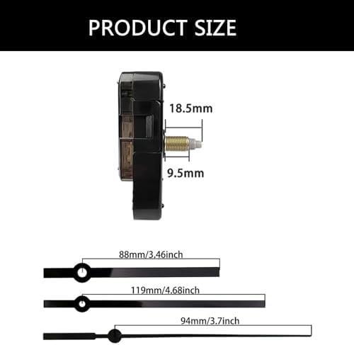 Quiet Quartz Clock Movement Kit for Crafting Clocks