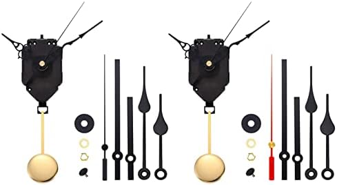 JzcsdkSIL Quartz Pendulum Clock Movement Kit Black