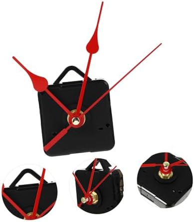 Silent Quiet Red Quartz Clock Hands Easy Install Movement Kit for Clocks