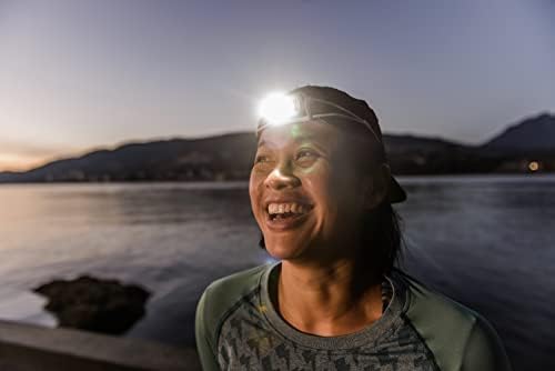 Petzl Bindi Headlamp - compact reYOuRestartable headlamp with 200 lumen - orange
