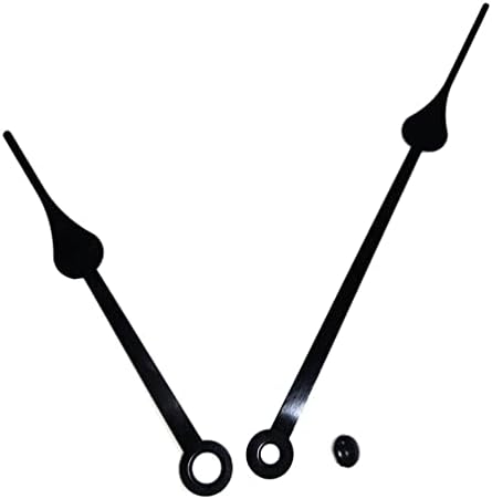 DOITU 1-Piece Silence Clock Mechanism Black Hand Replacement for Clocks