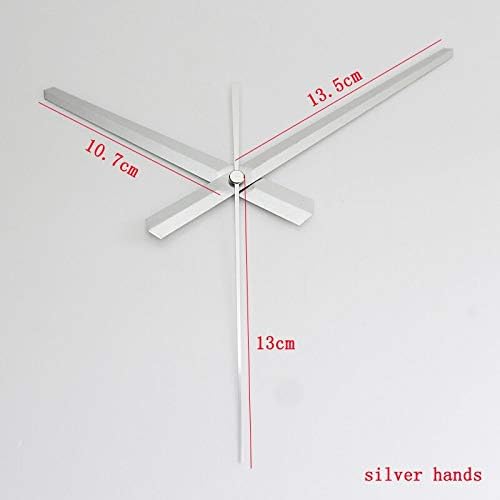 100 Sets S Shaft Silver Hands Clock Kit