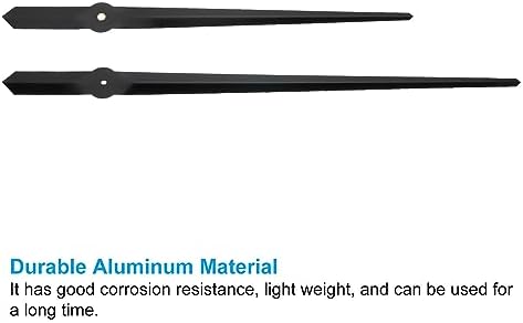 PATIKIL Replacement Clock Hands Kit - 2 Sets Black Aluminum Wall Clock Parts