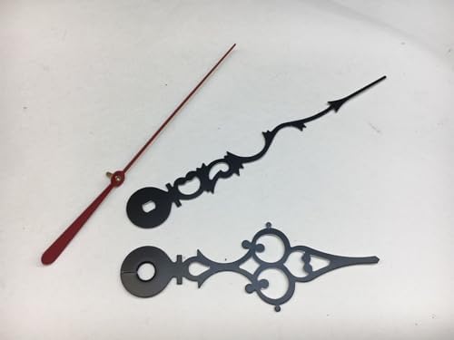 Perfect Black Serpentine Hands for 8-inch I Shaft Clock Movements