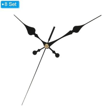 PATIKIL Replacement Clock Hands Kit - Aluminum Mute 8 Set