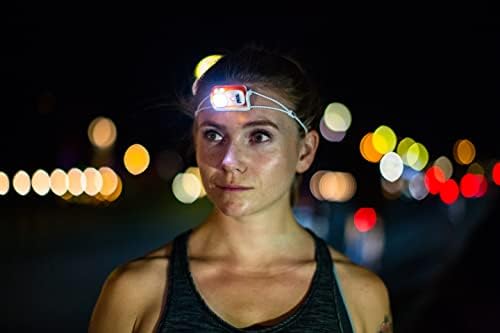 Petzl Bindi Headlamp - compact reYOuRestartable headlamp with 200 lumen - orange