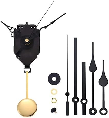 JzcsdkSIL Quartz Pendulum Clock Movement Kit Black