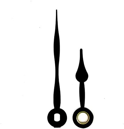 Black Euroshaft Metal Clock Hands for UTS Hermle Junghans 54mm