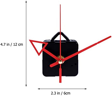 Yardwe Silence Quartz Clock Movement Replacement Kit - Mute Wall Clock Parts Red