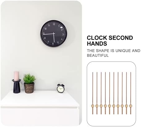 EXCEART10Pcs Wooden Second-Hand Clock Mechanism Kit