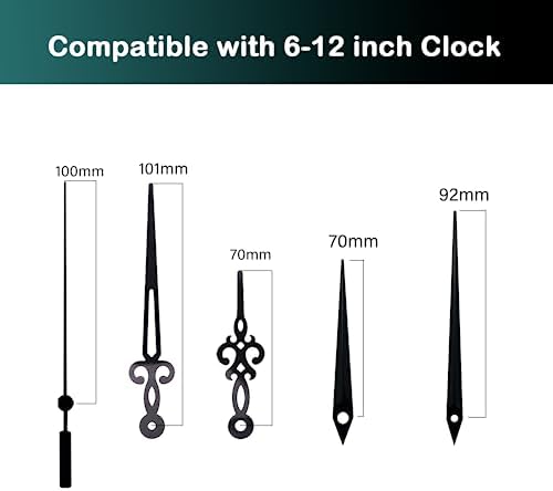 WinTaim Long Shaft 32mm Silent Clock Movement