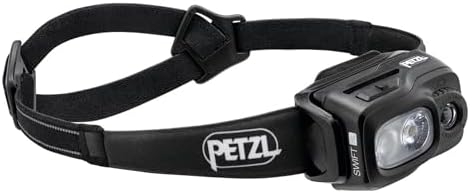Petzl Swift RL Head Flashlight 1100 LUMENS - Rechargeable Black