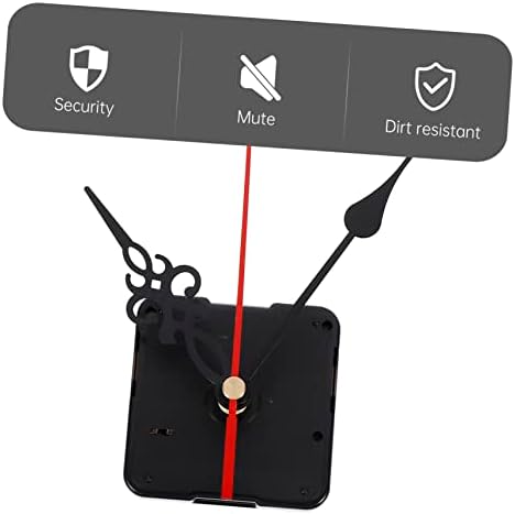 DOITOOL 4-Set Long Shaft Quartix Clock Mechanisms