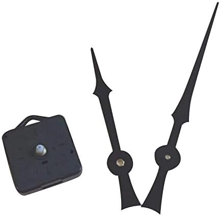 10 Sets DIY Quartz Clock Movement Parts Tool Set Arrow Black Hands