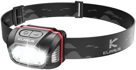 Klarus HM1 Rechargeable Headlamp with Motion Sensor Waterproof 70-Hour Battery