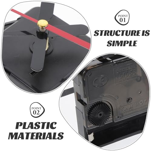 Hemobllo Silent Clock Mechanism - Elegant Knave Fork Clock Hands Replacement