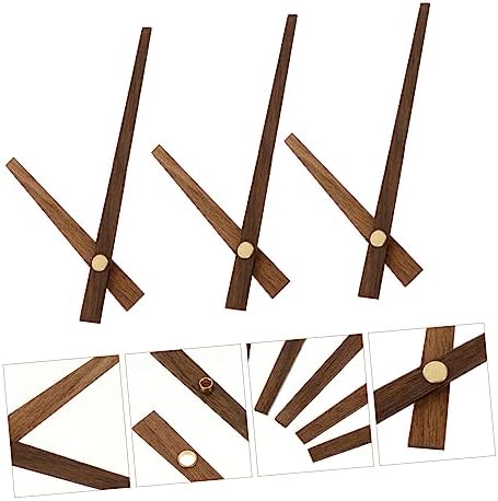5-Set Wooden Clock Hands