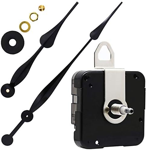 TIKROUND - Uncommentable Clock Movement with Long Shaft 12-Inch Hands