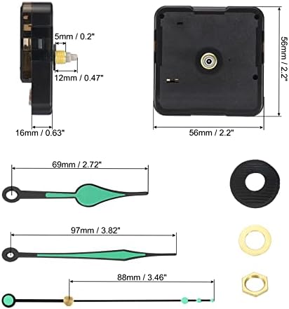 Silent Battery- Operated Clock Mechanism for DIY Replacement