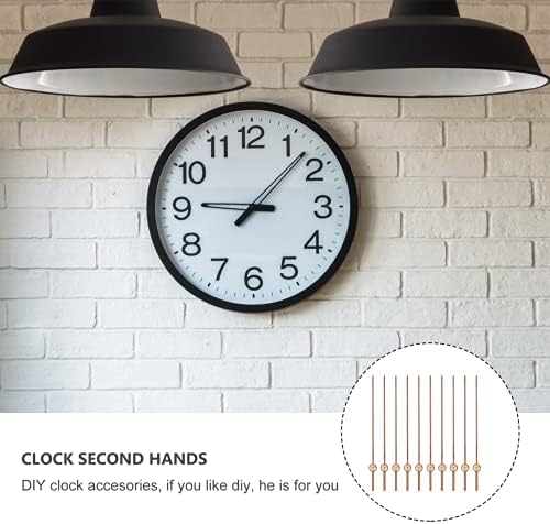 EXCEART10Pcs Wooden Second-Hand Clock Mechanism Kit