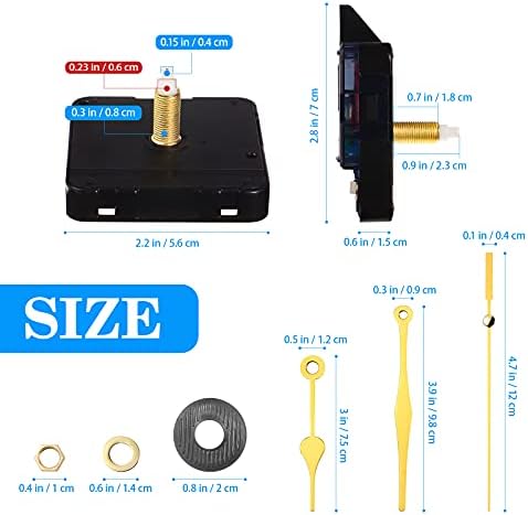 DOITOOL Silence Quartz Clock Movement