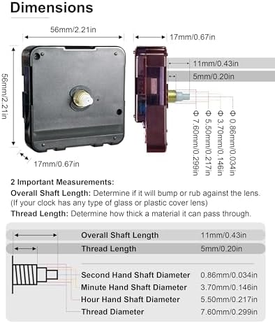 Reliable Clock Mechanism Replacement for analog wall clocks