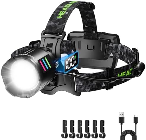 Bright Adjustable Rechargeable Headlamp