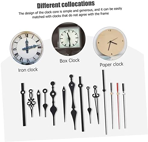 DOITOOL 4-Set Long Shaft Quartix Clock Mechanisms
