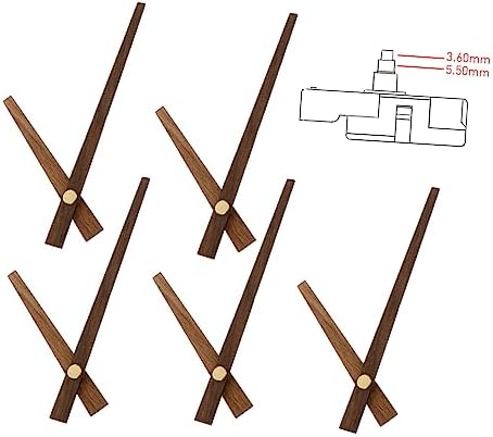 5-Set Wooden Clock Hands