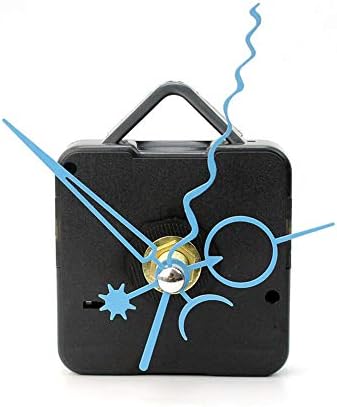 Black wall clock movement repair kit with hands