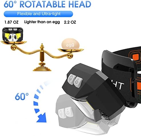 Safety Bright HighLow Beam Headlamp for CampingFishingRunning Outdoor Use