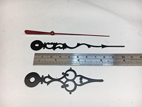 Perfect Black Serpentine Hands for 8-inch I Shaft Clock Movements