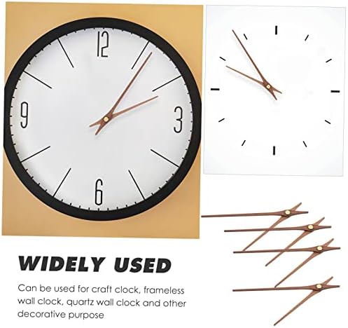 JojoFunY 5 Set Walnut Clock Hands Kit Perfect DIY Wall Clock Accessory