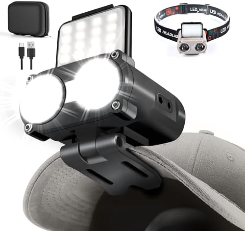 Hopedone 800 Lumens Rechargeable Hard Hat Light