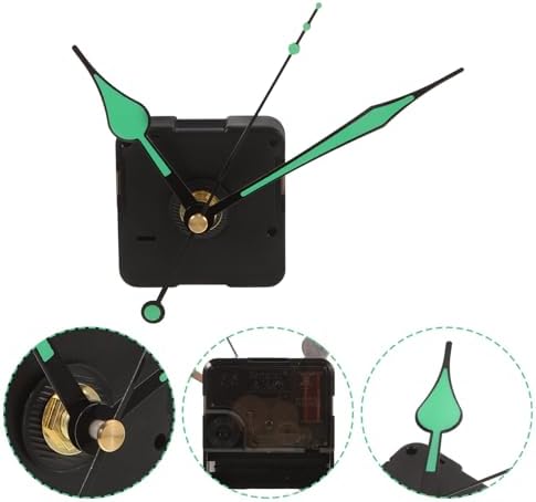 UOnlytech Luxury Clock Hands Luminous Plastic DIY Wall Clocks with Replaceable Movement Parts