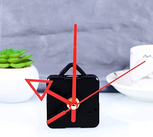 Yardwe Silence Quartz Clock Movement Replacement Kit - Mute Wall Clock Parts Red