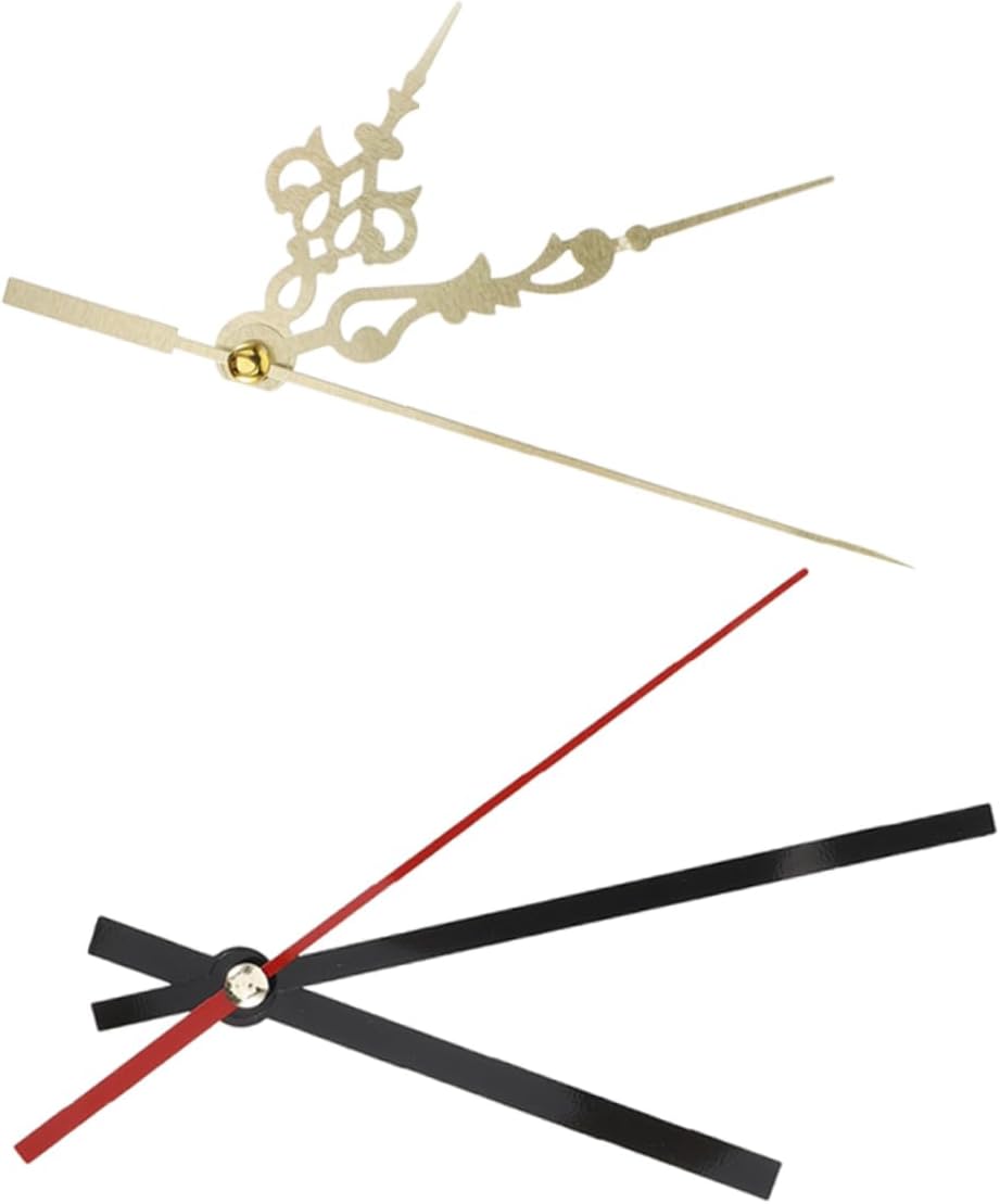 Ifundom 2-Piece Metal Clock Hands Black and Golden