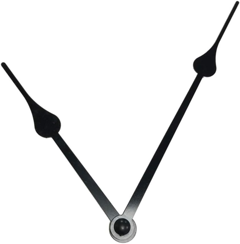 DOITU 1-Piece Silence Clock Mechanism Black Hand Replacement for Clocks
