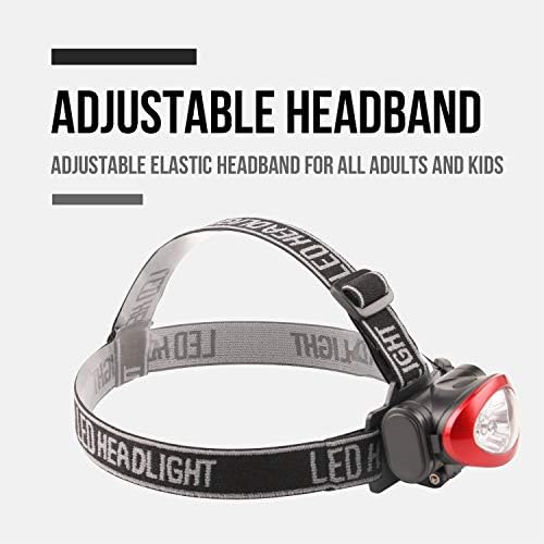 10-Piece 12 LED Portable Headlamp