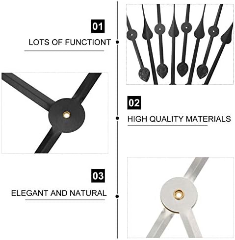 DOITOOL 4Pcs Wall Clock Extra Long Hands Mechanism