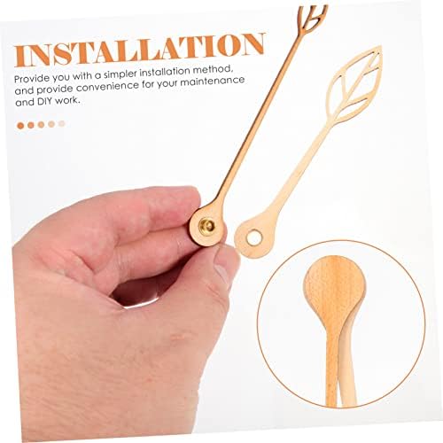 UOnlyTech 10-Inch Decorative Wooden Clock Hands Set