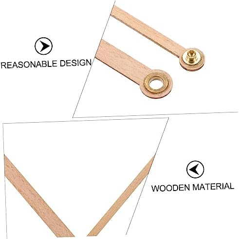 Durable Wooden Clock Pointer Kit - Set of 3 with Silent Mute Hands