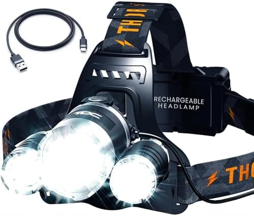 TDC 1080 Lumens Waterproof LED Headlight for Camping Hunting Work
