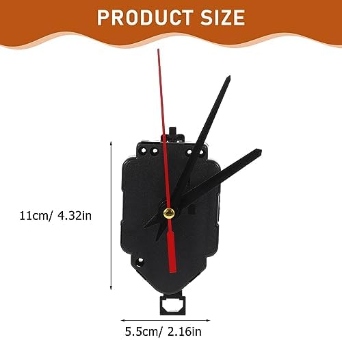 Uonlytech Pendulum Clock Movement Kit - Classic Plastic Clock Movement Replacement Set