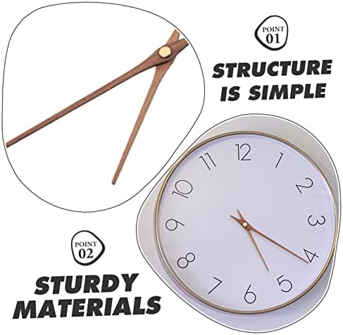 JojoFunY 5 Set Walnut Clock Hands Kit Perfect DIY Wall Clock Accessory