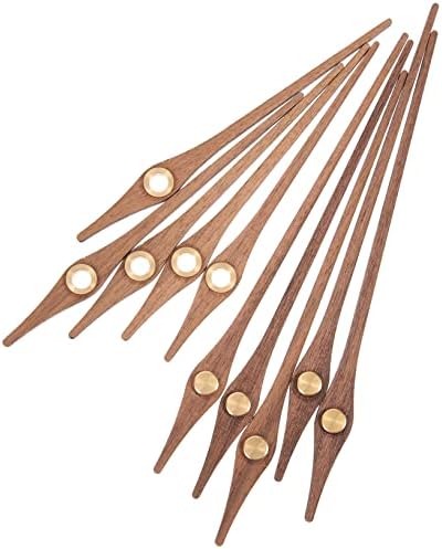 JojoFunY 5 Set Walnut Clock Hands Kit Perfect DIY Wall Clock Accessory