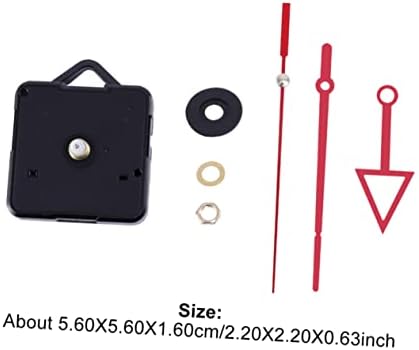 Veemoon Red Clock Hands and Mechanism Kit for DIY Repair