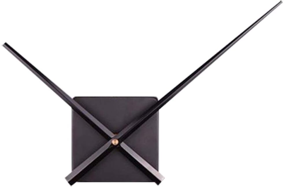 Noisy Free Silent Wall Clock Movement Kit for Quiet Clocks Black