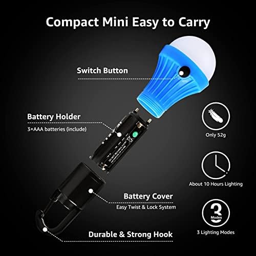 Lepro LED Camping Lantern 3 Lighting Modes 230 Beam Motion Sensor